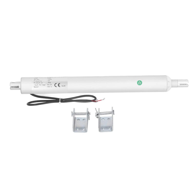 Industrial Grade Aluminum Alloy Construction - Pen Type Electric Actuator with 100mm Stroke and DC 12V Motor, Mini Telescopic Linear Motion Device with 500N Maximum Force and (DC12V) - Image 1