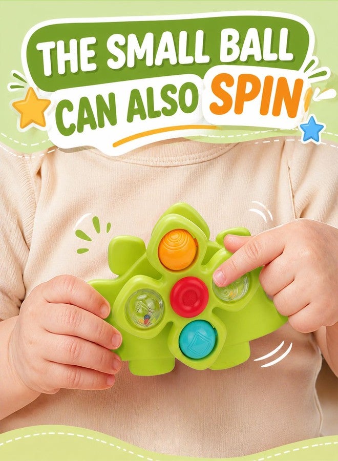 Givzan 3PCS Dinosaur Suction Cup Toys for 1 Year Old Boys Girls | Sensory Baby Bath Toys for Toddlers 1-3 | Infant Travel & Window Toys | Birthday - Image 3