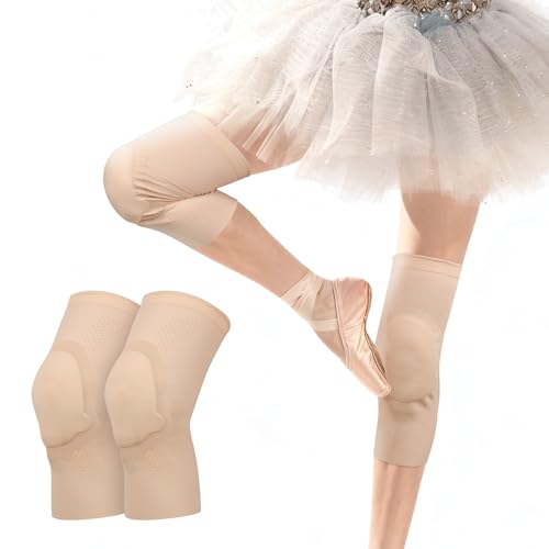 Jomuyee Ultra-thin Dance Knee Sleeves with Gel Pads for Dance, Ballet, Yoga, Cheerleading, Leg Sleeves for Girls，Gift Idea - Image 1
