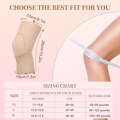 Jomuyee Ultra-thin Dance Knee Sleeves with Gel Pads for Dance, Ballet, Yoga, Cheerleading, Leg Sleeves for Girls，Gift Idea - Image 2