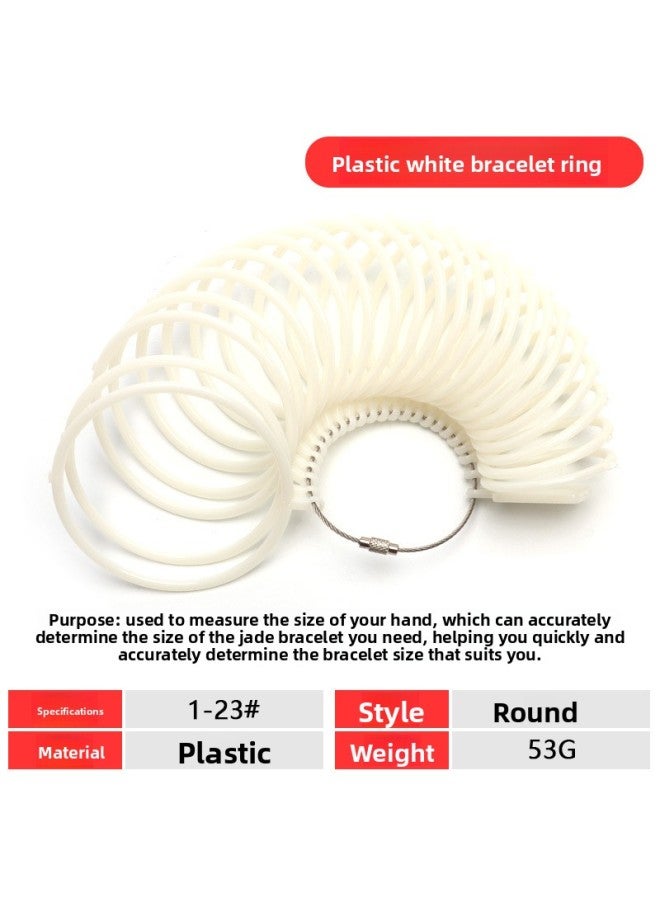 Measuring Bracelet Ring Mouth Measuring Tool Wrist Size Try On Plastic Ring Measuring Gold, Silver And Jade Bracelet Ring Number Artifact 