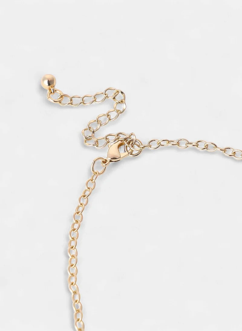 Sohi  Quad-Stone Statement Artificial Necklace Jewellery for Women | Best Price UAE