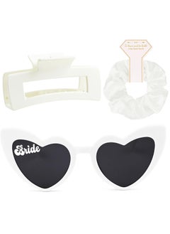 Bridal Shower Gifts for Women Bride To Be Gift Set Bride Hair Clip Claw Clip Accessories Bride Hair Scrunchie Bride Sunglasses Bachelorette Party Wedding Gifts