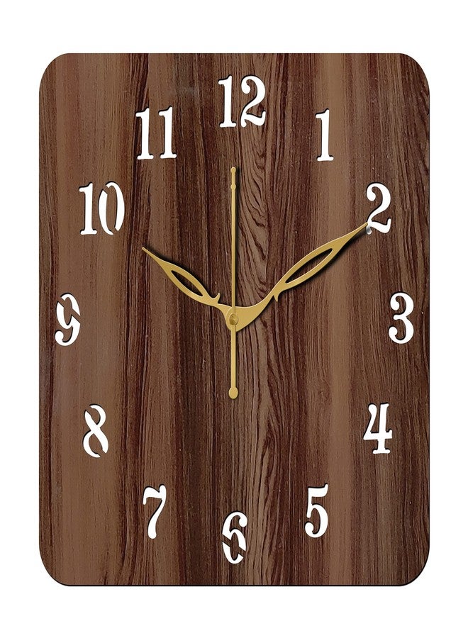 Freny Exim 10" Inch Wooden Analog Wall Clock (Wenge, Small Size, 25cm x 25cm)-022 - Image 1