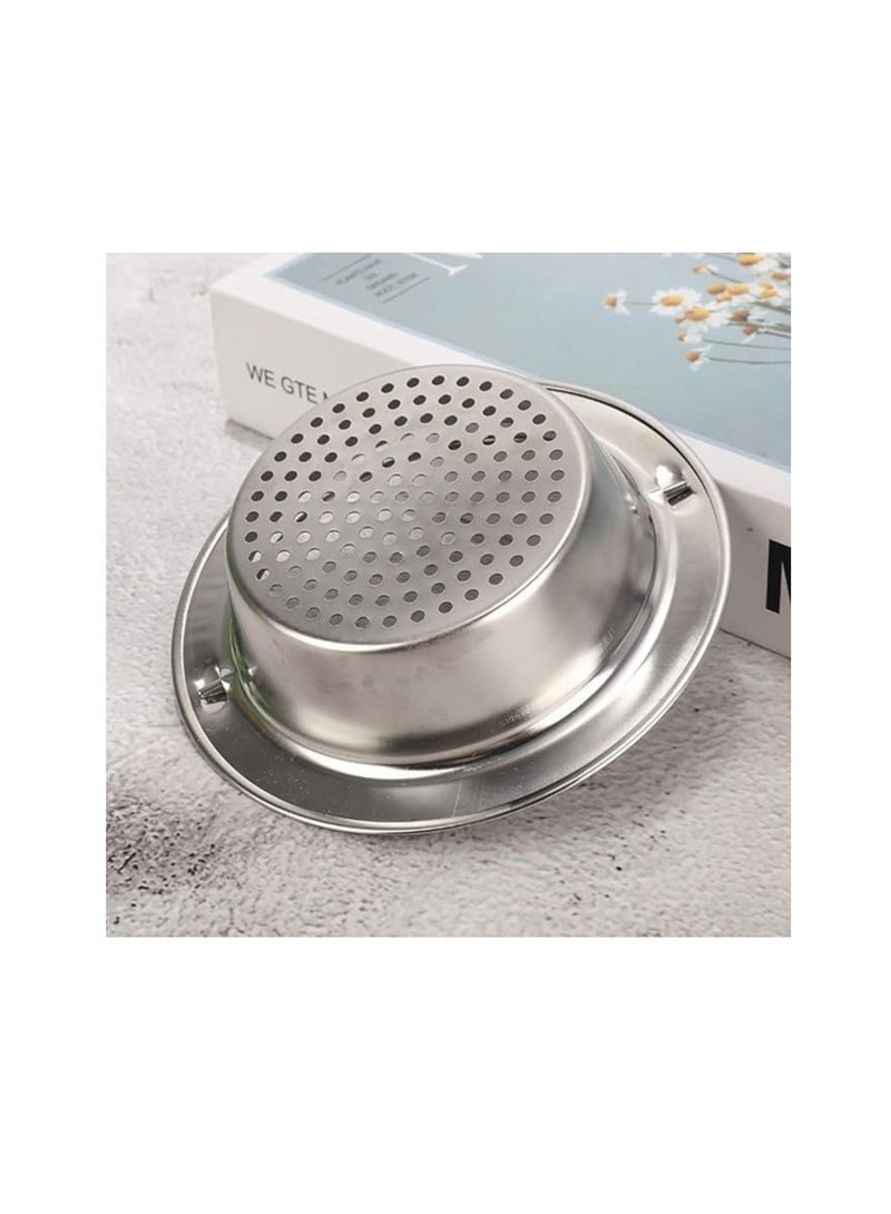 Large Stainless Steel Sink Strainer with Handle, Kitchen Drain Basket Filter Stopper, Food Clogging Waste Strainer, Mesh Sink Strainer for Kitchen and Bathroom, Sink Hole Size 85mm to 10mm - Image 4