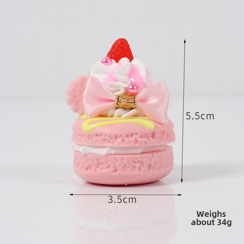 Cute Faux Food Cream Cake Keychain 1. Pink · Pink Mobile Phone Rope