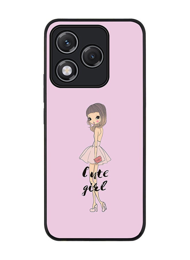 Stylizedd For Honor 400 Lite Case,Slim fit Camera Protection, Shockproof Thin Phone cover  - Coy Cute Girl