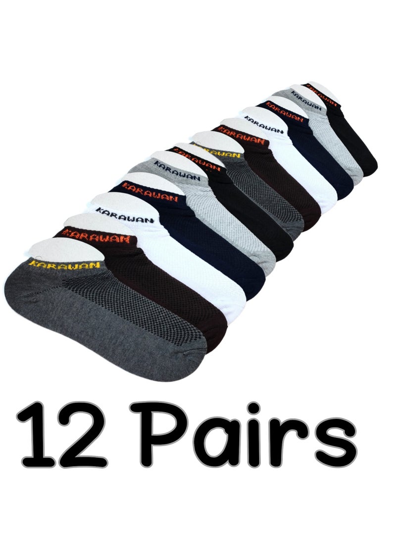 Generic - Bundle of 12 Pairs  of low Casual unisex comfortable Printed Socks - Image 1