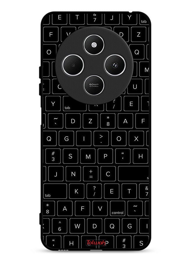 Tolwak Xiaomi Redmi 14R 5G Protective Case Cover Random Keyboard Keys Pattern - Image 1