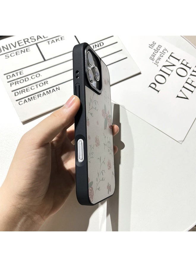 NIBEMINENT Oil Painting Roses Protective TPU Case Cover For iPhone 16 Pro Max Clear - Image 2