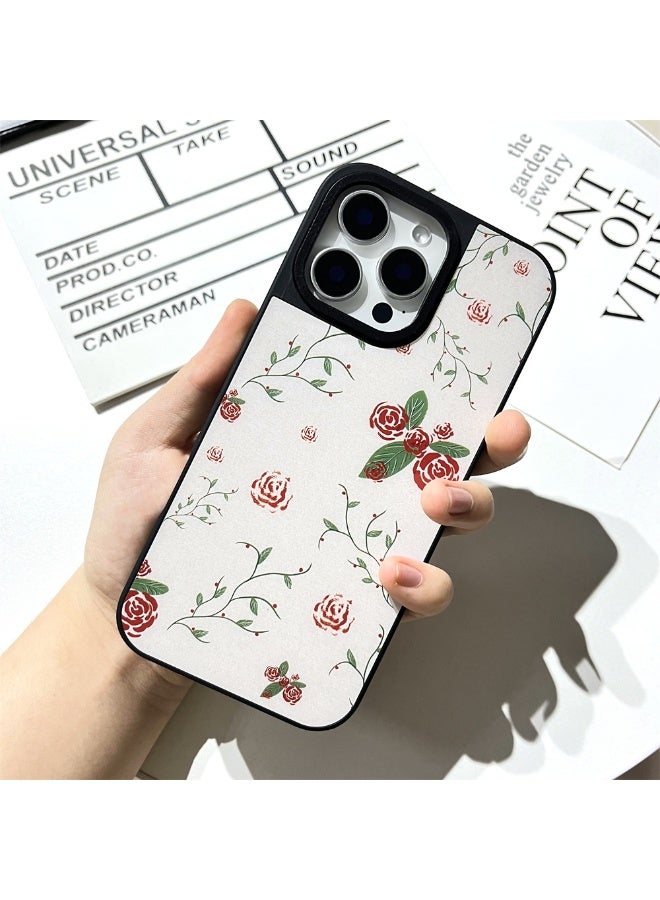 NIBEMINENT Oil Painting Roses Protective TPU Case Cover For iPhone 16 Pro Max Clear - Image 1