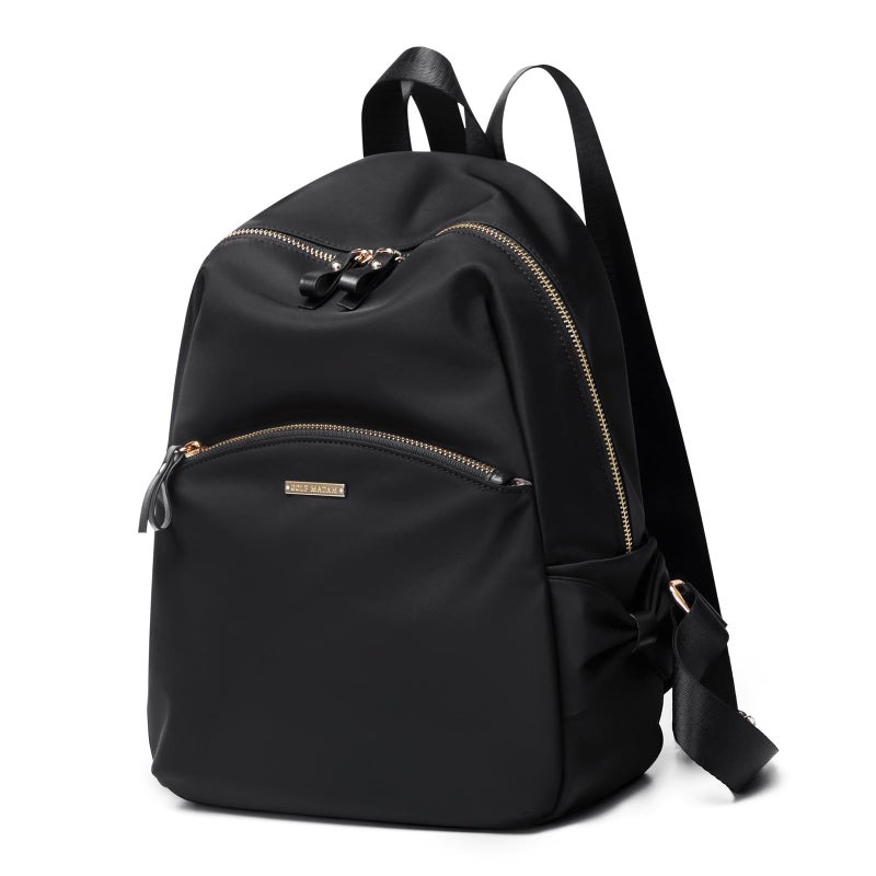 GOLF SUPAGS Stylish Mini Backpack Purse for Women Casual Travel Tablet Daypack Backpack Handbag Nylon Bag Black - Image 2