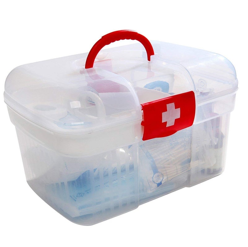 EMNDR Household Medicine Storage Multi-Purpose Storage Box First Aid Medical Storage Box Health Care Large Capacity - Image 2