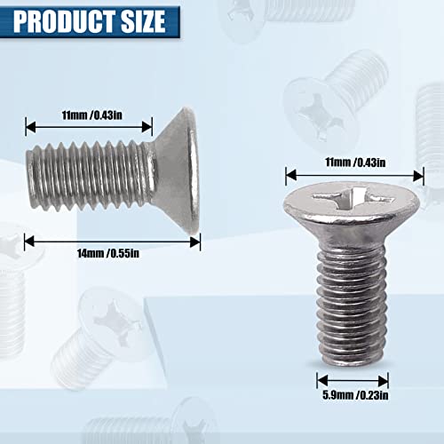 KEVWR 8Pack Stainless Steel Brake Disc Rotor Screws, Stainless Steel Retaining Screws for Front and Rear By Mission Automotive, Compatible with for Honda, Acura, Hyundai and Kia Models - Image 2