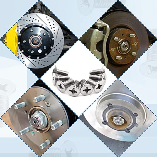 KEVWR 8Pack Stainless Steel Brake Disc Rotor Screws, Stainless Steel Retaining Screws for Front and Rear By Mission Automotive, Compatible with for Honda, Acura, Hyundai and Kia Models - Image 4