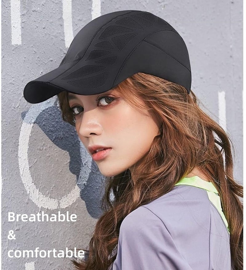 JDLYEVER Baseball Cap Duckbill Brim Lightweight Sun Protection Unisex Breathable Mesh Peaked Cap Outdoor Travel Sunshade Forward Hat Casual Sunscreen Quick-Drying Adjustable Back Buckle - Image 4