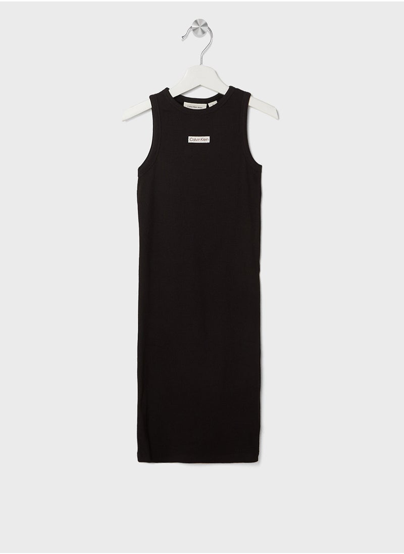 Calvin Klein Jeans - Kids Rib Sleeveless Dress - Image 1