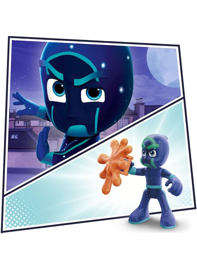 بي جيه ماسكس مجموعة شخصيات مجسمة مضيئة في الظلام من Night Time Mission، لعبة للأطفال من سن 3 سنوات فما فوق، 4 شخصيات وملحق واحد - Image 5