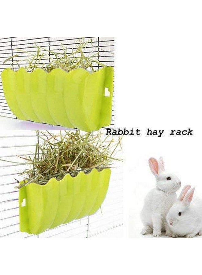 Sage Square Portable & Cage Attach Hay Rack/Grass Feeder/Holder for Rabbit/Guinea Pig/Ferret (Yellow) - Image 2