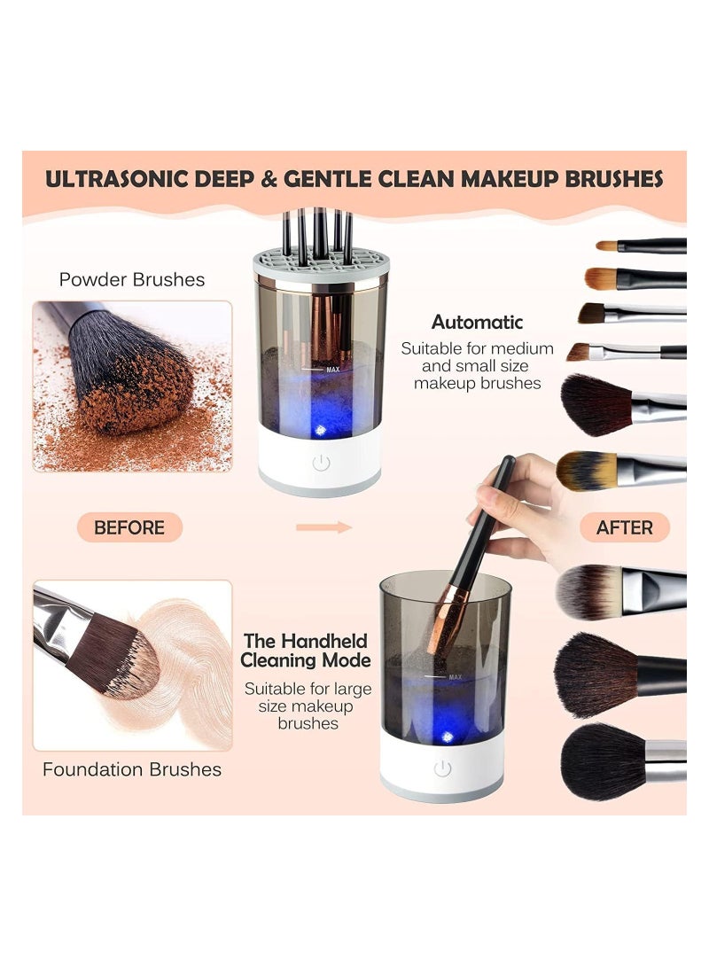 BP Electric Makeup Brush Cleaner, Cosmetic Brush Cleaner, Automatic Spinning Makeup Brush Cleaner Deep Cleaning USB Powered, Brush Cleaner Fit For All Size Makeup Brush,Makeup Brush Cleaner - Image 5