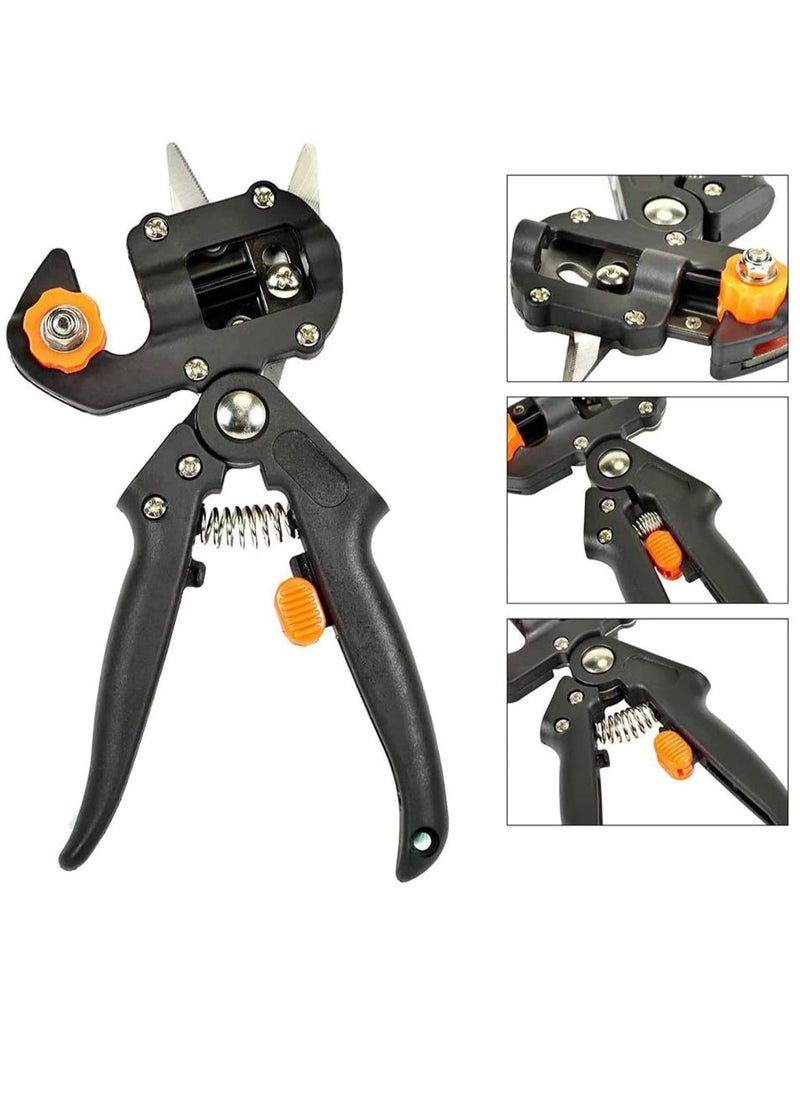 Grafting Tool Garden Fruit Tree Pruning Shears Cutting Set for Plant Branch Twig Vine Kit with Replaceable Heads