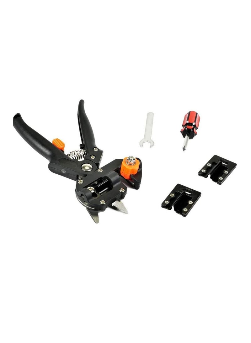 Grafting Tool Garden Fruit Tree Pruning Shears Cutting Set for Plant Branch Twig Vine Kit with Replaceable Heads