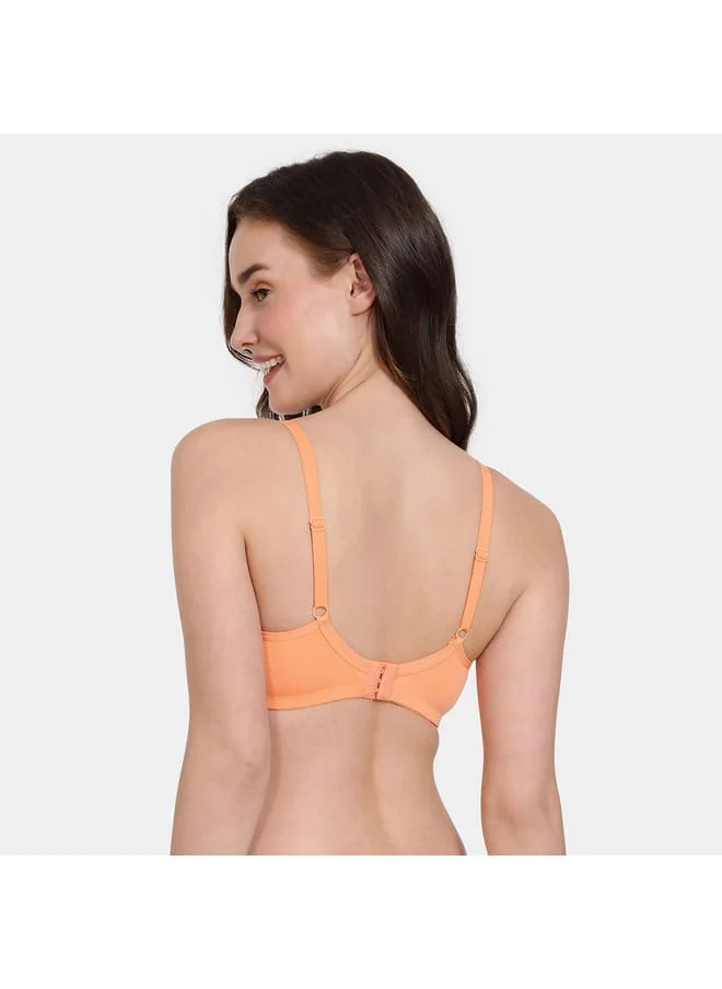 zivame Zivame Solid Bra with Hook and Eye Closure