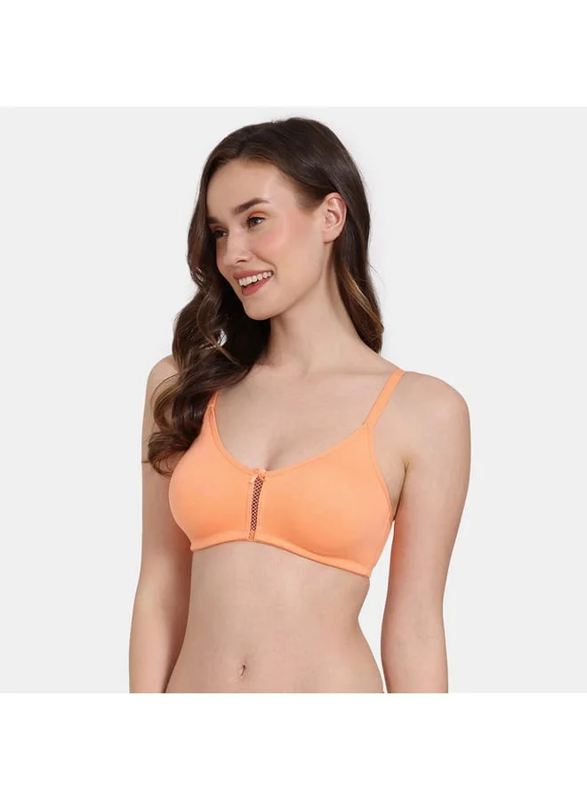 زيفامي Zivame Solid Bra with Hook and Eye Closure