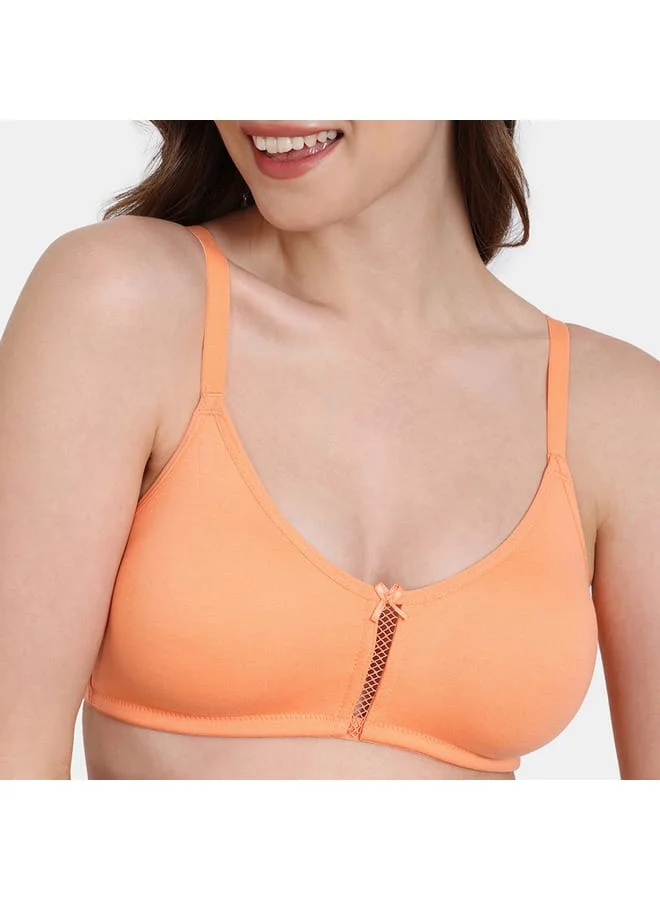 زيفامي Zivame Solid Bra with Hook and Eye Closure