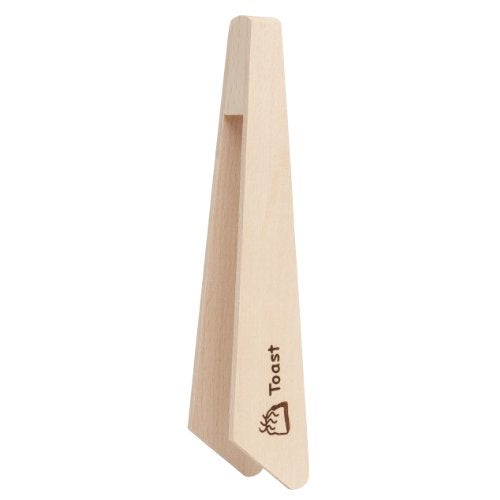 Redecker Untreated Beechwood Toast Tongs, Set of 2, Non-Conductive Natural Material, Safely Retrieve and Serve Toast, 7 inches, Made in Slovenia - Image 2