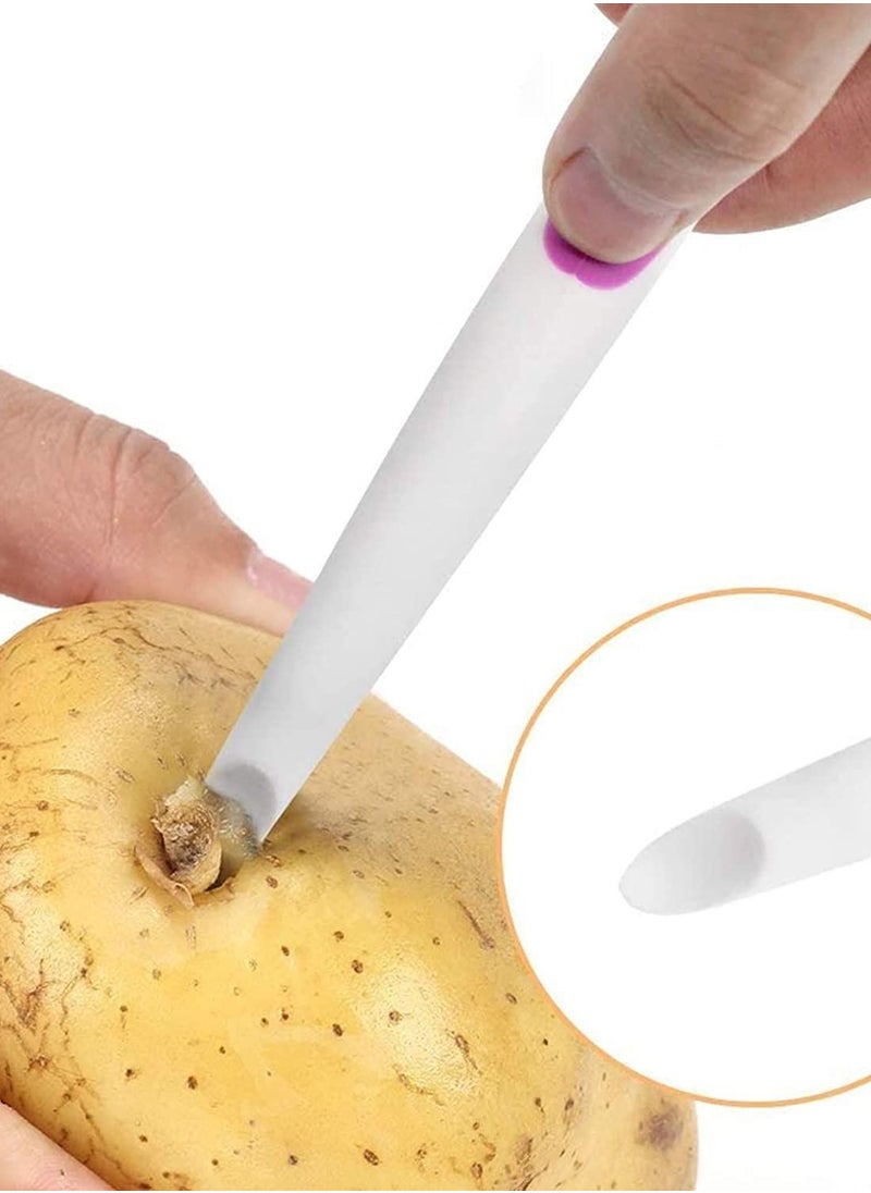 Y&D Stainless Steel Peeler, 3 Pieces Multifunctional Vegetable Peeler Fruit Straight Slicer, with Non-Slip Handle, for Peeling Vegetables Potato Carrots Parsnips Apples  - Image 3