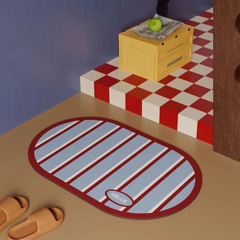 Tnessential Blue Striped Rug - Image 1
