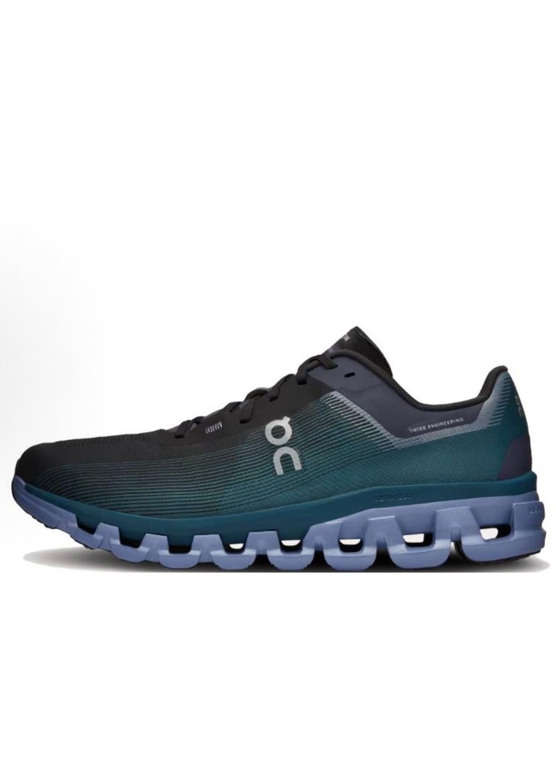 ON cloud flow 4 casual sneakers black green blue  - Image 1