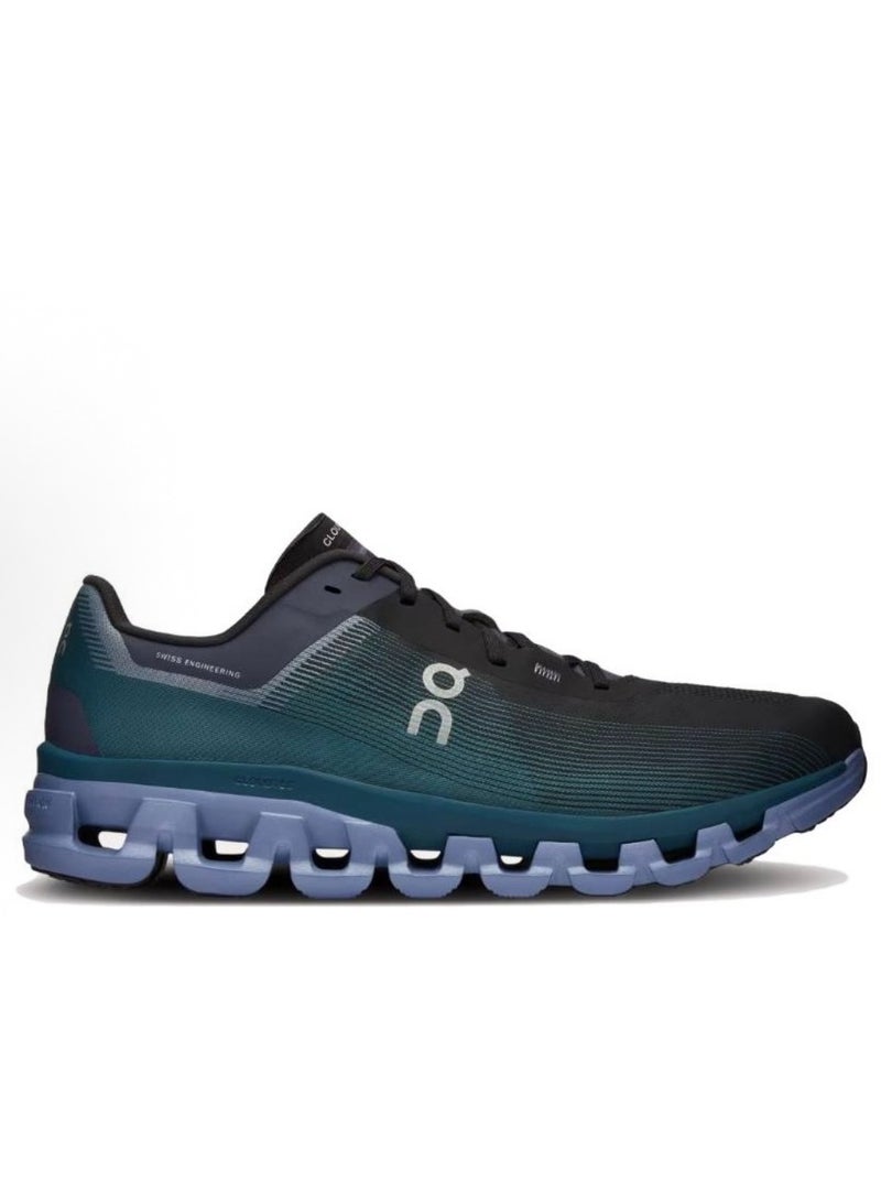 ON cloud flow 4 casual sneakers black green blue - Image 2