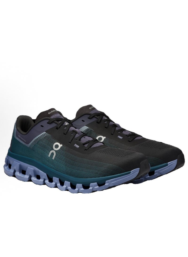 ON cloud flow 4 casual sneakers black green blue - Image 3