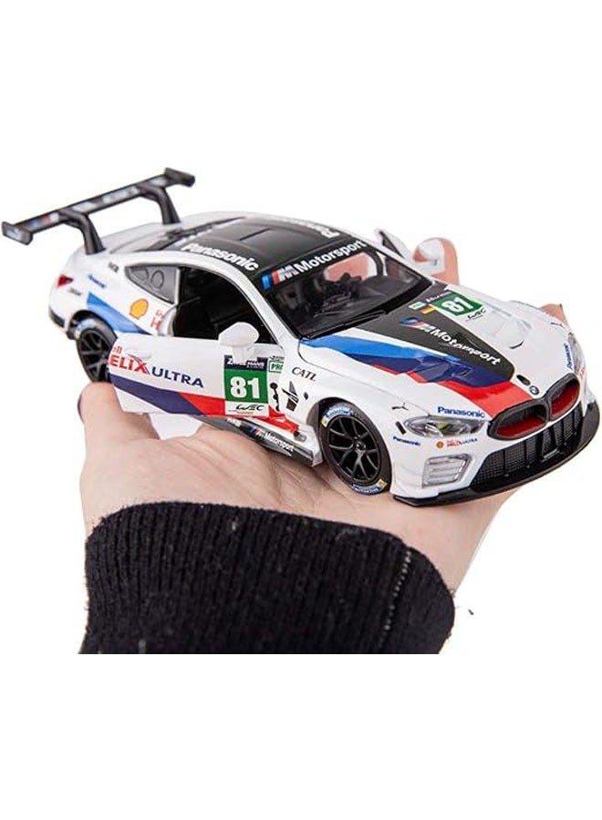 general Alloy Model Car Toy Car, M8 GTE #81 1:32 Scale Alloy Pull Back Toy Car with Sound and Light Toys for Girls and Boys Kids Toys - Image 4