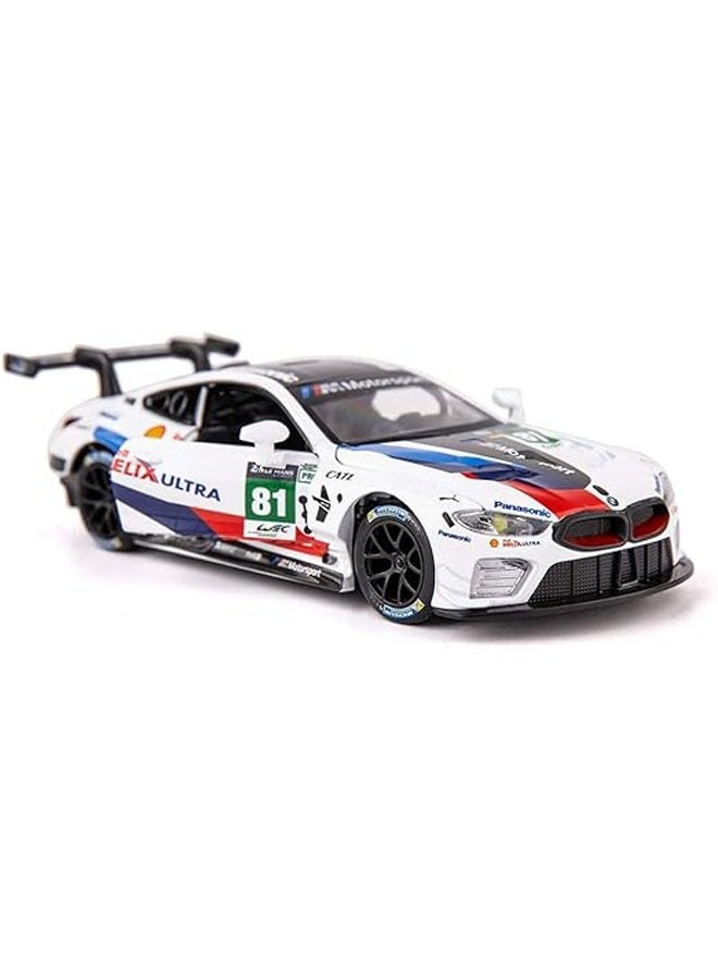general Alloy Model Car Toy Car, M8 GTE #81 1:32 Scale Alloy Pull Back Toy Car with Sound and Light Toys for Girls and Boys Kids Toys - Image 1