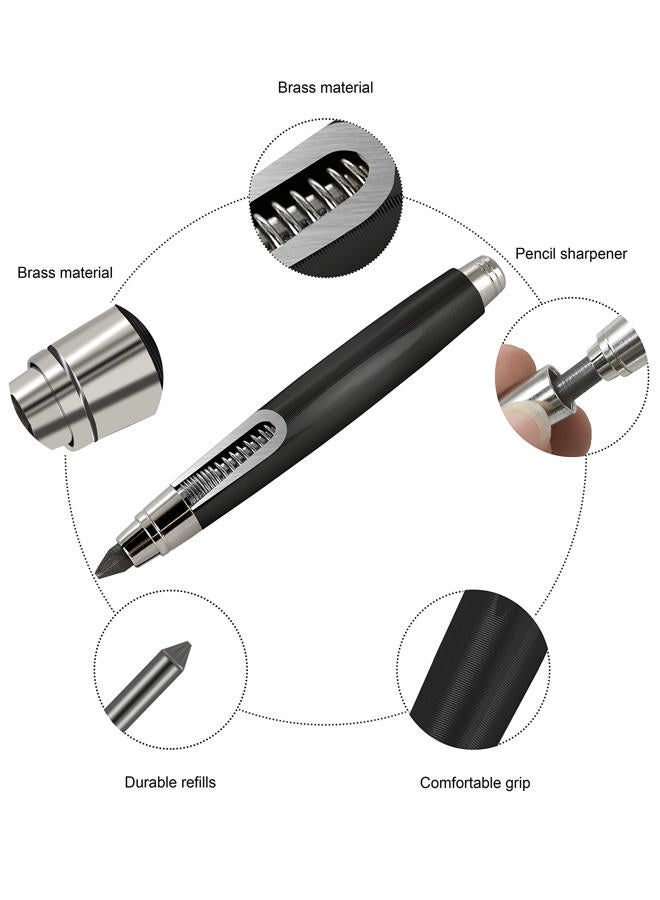 WSD Sketch Up 5.6mm Mechanical Pencil Mechanical Clutch with Built Sharpener (Black) - Image 3