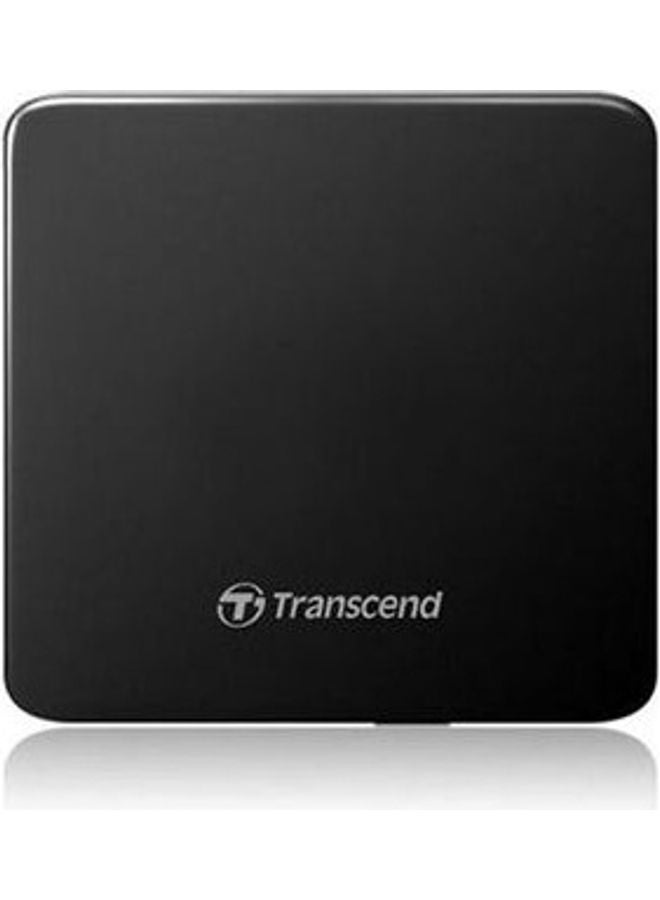 Transcend 8X Extra Slim Portable DVD Writer Black - Image 1