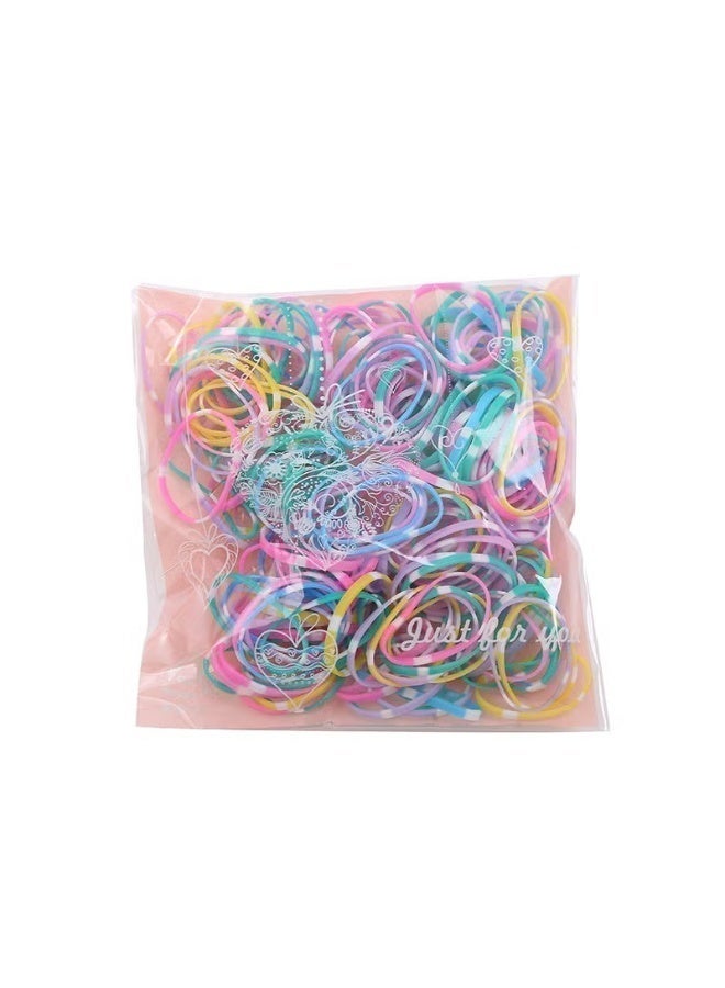 UV Enterprises Soft Mini Rubber Color Disposable Small Rubber Band, Small Elastic Hair Bands Hair Rubber Bands for Kids Hair Wedding Hairstyle and More (Multi Colored) - Image 3