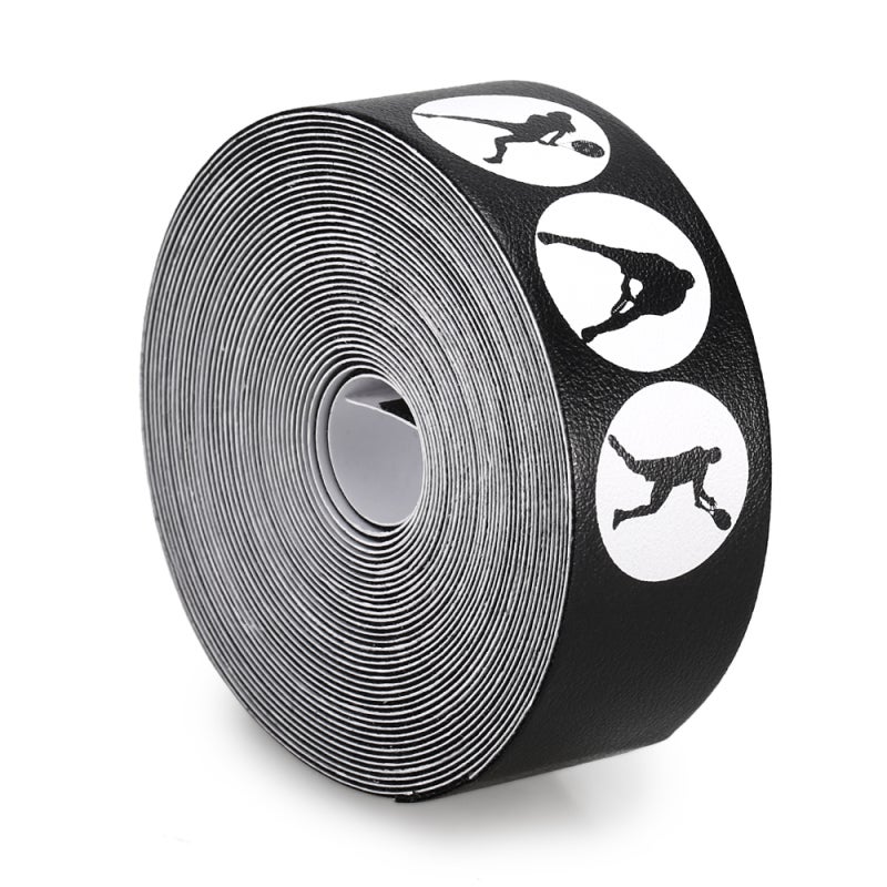 POWERTI Tennis Racket Guard Tape: 0.9" Wide 16.4' Long Polyurethane Black - Durable Lightweight Easy To Apply Tennis Racket Head Protection Tape For Tennis Racquet Frame Protection - Image 5