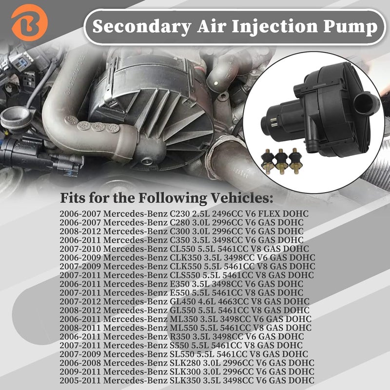 Bicos Secondary Air Injection Smog Air Pump for Mercedes Benz - Image 2