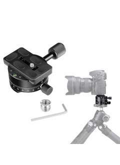 SYOSI 360 Panoramic Tripod Head Base Screw Knob Clamp, with 38mm Arca Swiss Style Quick Release Plate Bubble Level for Peak Design Travel Tripod, Gimbal, up to 22.05LBS