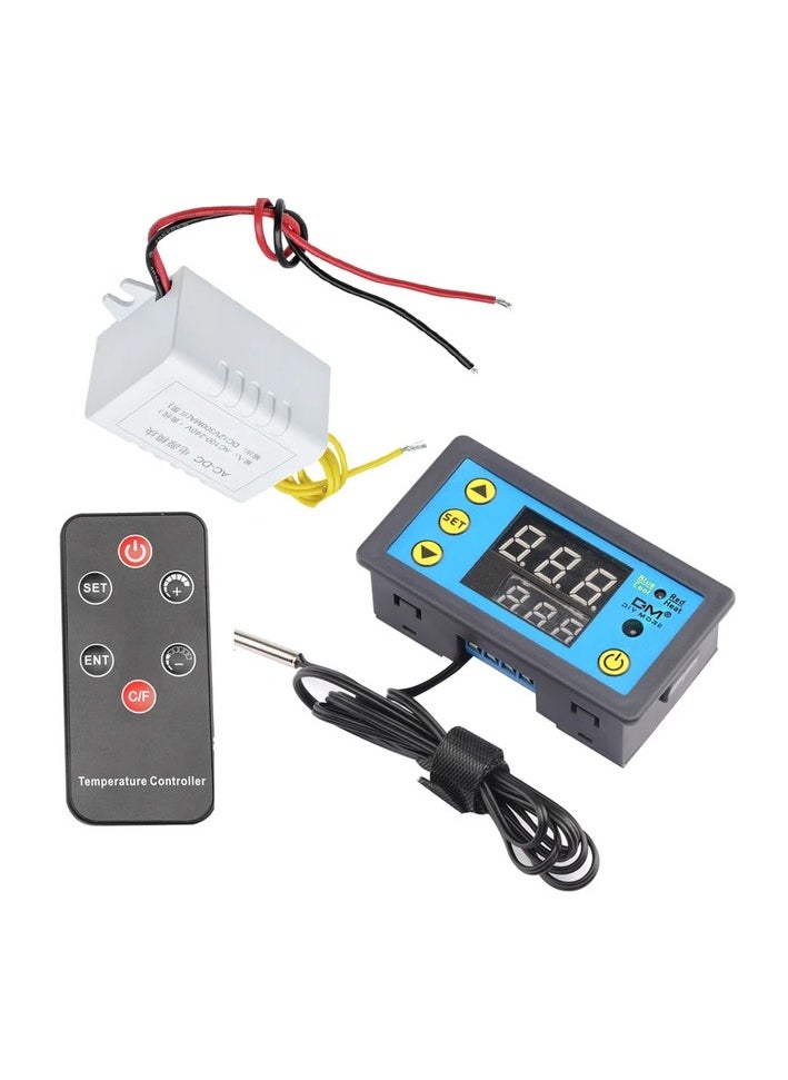 Generic Digital Thermostat Controller with Remote Control Dual Display Temperature Controller DC12V AC220V  - Image 1