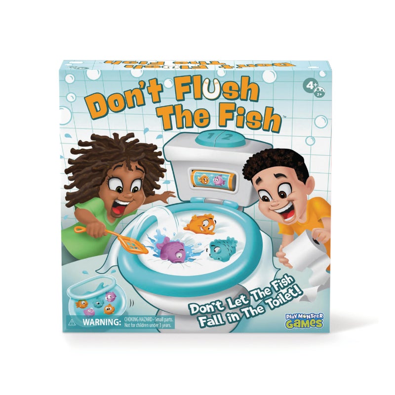 PlayMonster Don't Flush The Fish Board Games for Kids - Board Games for Family Game Night for Kids and Adults, Fun Balancing Game, Multi-Player Preschool, Toddler Toys, Ages 4+ - Image 1