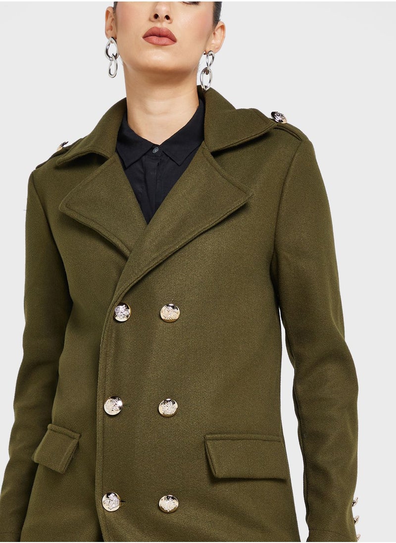 ELLA - Double Breasted Coat - Image 1