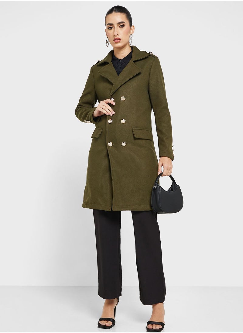 ELLA - Double Breasted Coat - Image 1