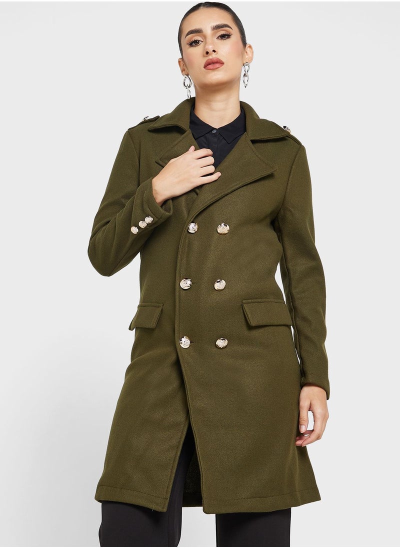 ELLA - Double Breasted Coat - Image 1