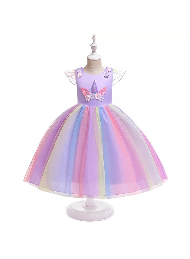 fashionhome 1-Piece Beautiful Princess Cinderella Dress up Costume for Girls Kids Costumes Children Party Birthday Fancy Gown Toddler Baby Girl Summer Clothes Dresses  - Image 1