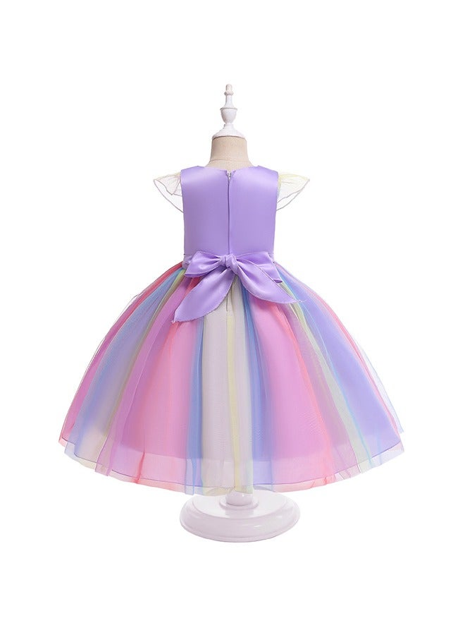 fashionhome 1-Piece Beautiful Princess Cinderella Dress up Costume for Girls Kids Costumes Children Party Birthday Fancy Gown Toddler Baby Girl Summer Clothes Dresses  - Image 2